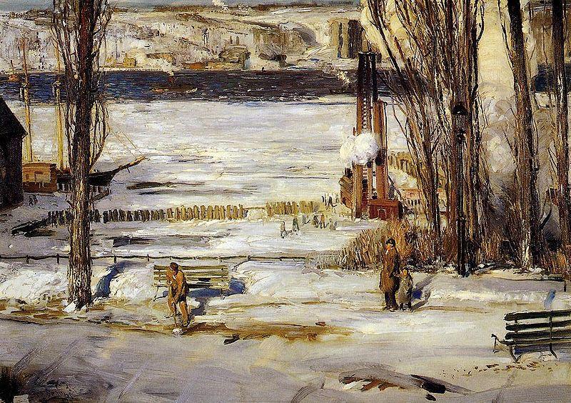 George Wesley Bellows A Morning Snow Hudson River